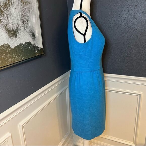 Lafayette 148 V Neck Knee Length Boucle/Tweed Dress - Picture 3 of 7